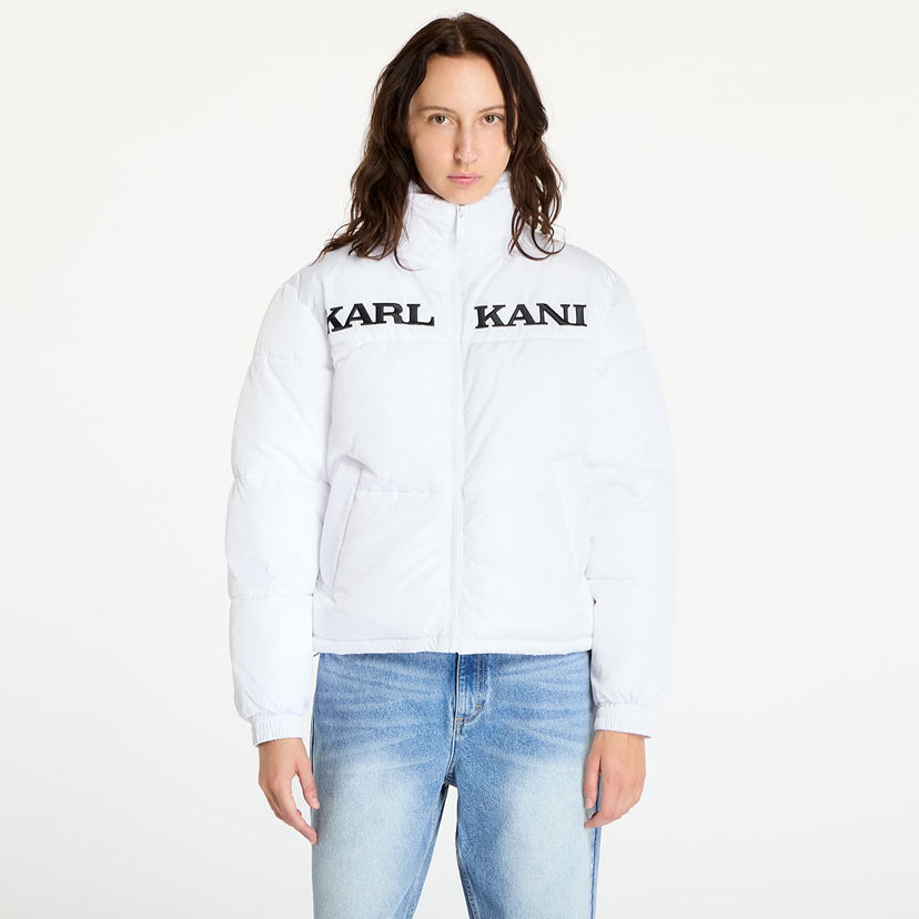 Pufferjacka Karl Kani Retro Essential Puffer Jacket Vit | 61760001