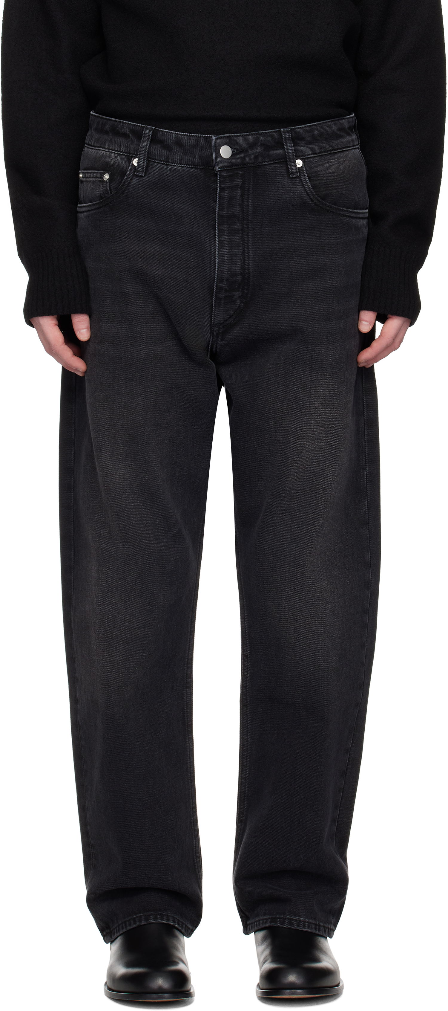 Jeans Studio Nicholson Studio Nicholson Riso Jeans Svart | RISO SNM - 1321, 0