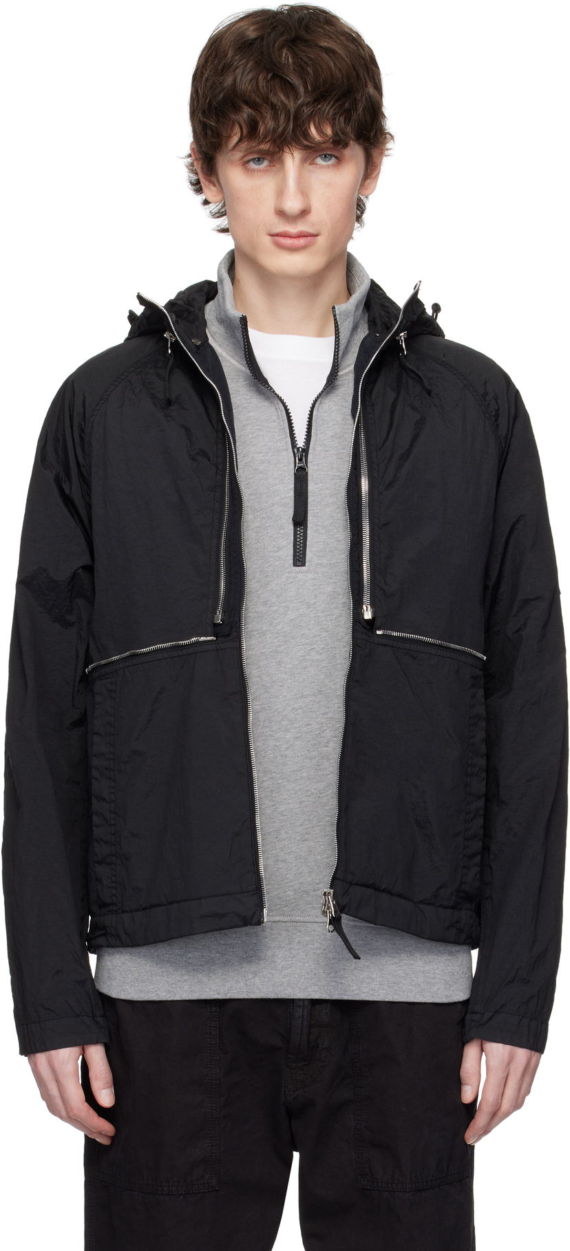 Vindjacka Stone Island Stone Island Nylon Metal Watro-TC ECONYL Jacket Svart | K1S15 4100020 S0020