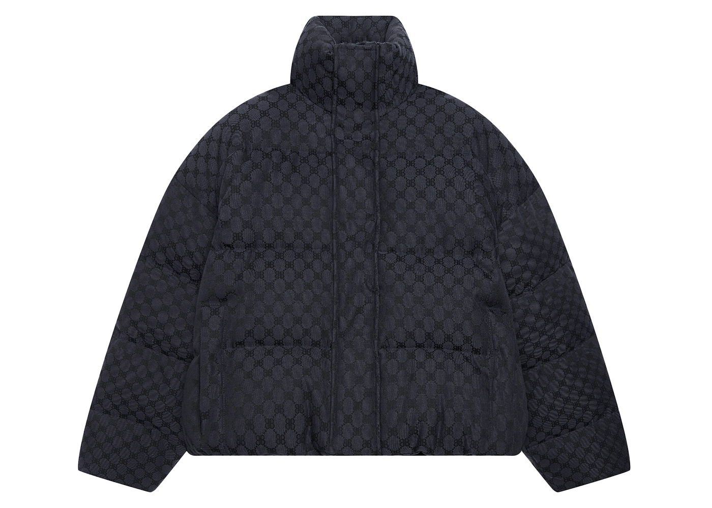 Pufferjacka Gucci x Balenciaga The Hacker Project Hacker BB Puffer Jacket Svart | 681885TLO531269, 0