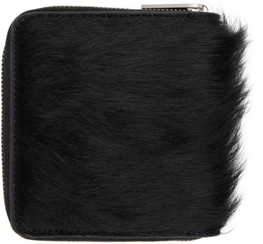 Plånbok Rick Owens Concordians Furry Zipped Wallet Svart | RR02E1416 LHL, 1