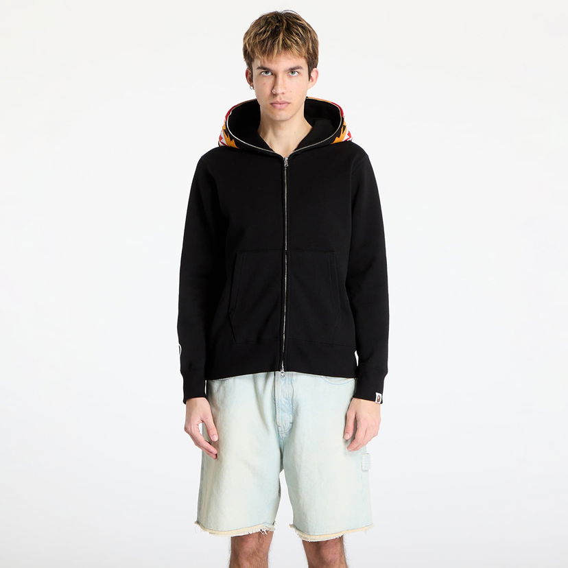 Sweatshirt BAPE A BATHING APE Tiger Full Zip Hoodie Svart | 001ZPL301006MBLK