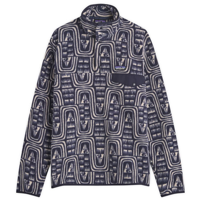 Sweater Patagonia Lightweight Synchilla Snap-T Fleece Pullover Mörkblå | 25551-FLSK