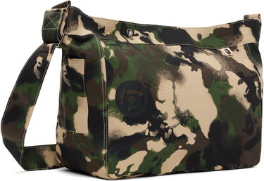 Axelväska BAPE A Bathing Ape Map Camo Messenger Bag Flerfärgad | 001BAL301021M, 4