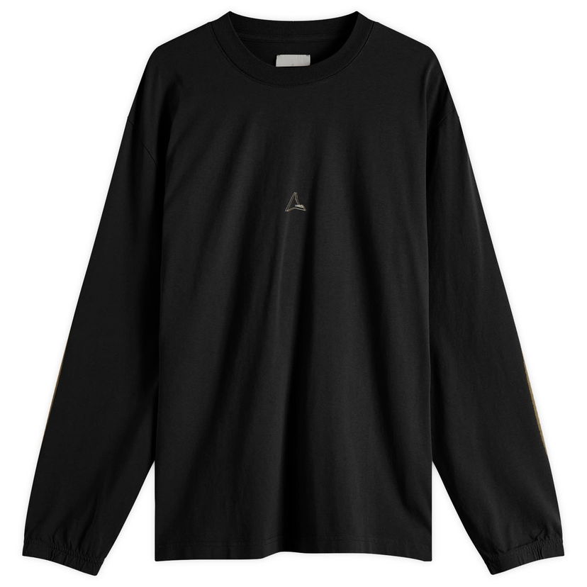 T-shirt ROA ROA Logo Long Sleeve T-Shirt, Size Large Svart | RBMW0399JY35-BLK0001