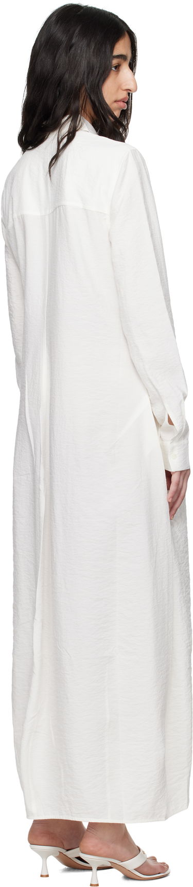 Klä TOTEME TOTEME Parachute Shirt Maxi Dress Vit | 251-WRD4489-FB0368, 2