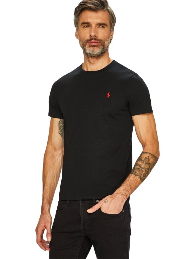 T-shirt Polo by Ralph Lauren Custom Fit Tee Svart | 710680785001