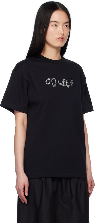 T-shirt Soulland Soulland Balder Rhinestone T-Shirt Svart | 51044-1063, 1