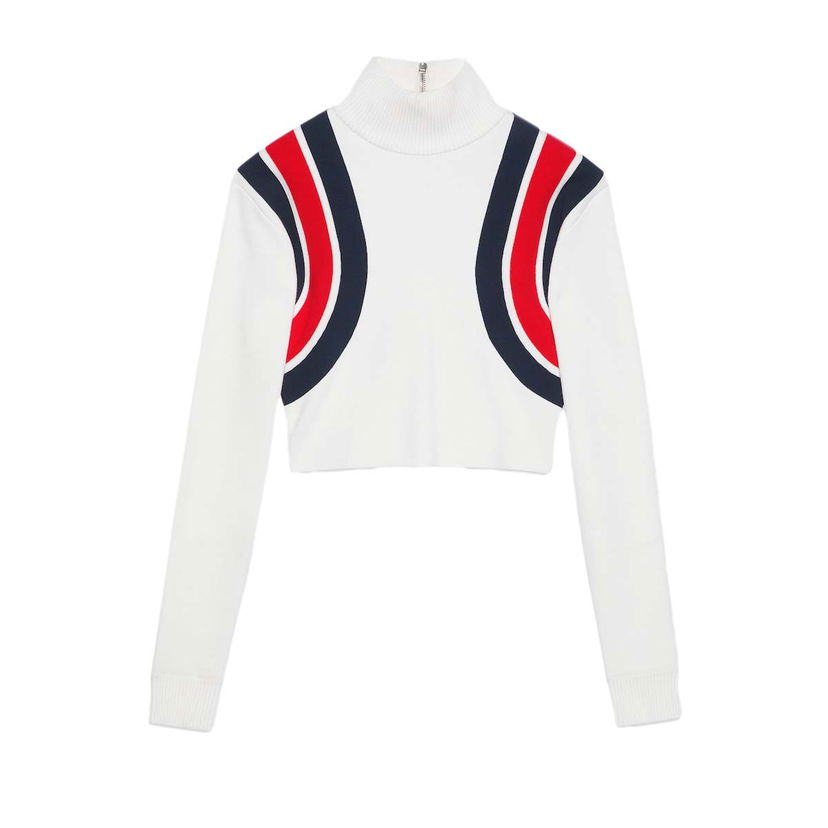 Sweater Gucci Viscose Knit Top Ivory Vit | 772910 XKDTV 9189