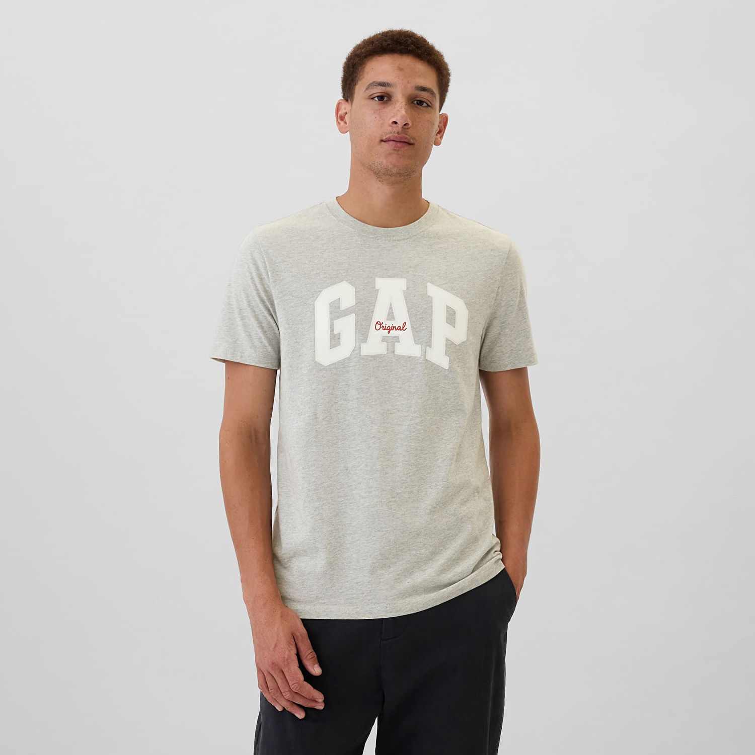 T-shirt GAP T-shirt Logo Tee Heather Grey S Grå | 542246-00, 0