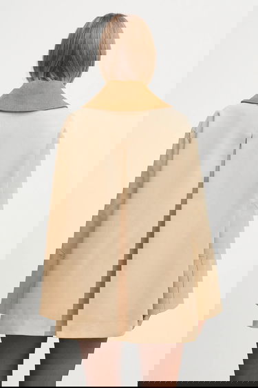 Jacka GANNI Twill Midi Jacket Beige | W0757-531, 4