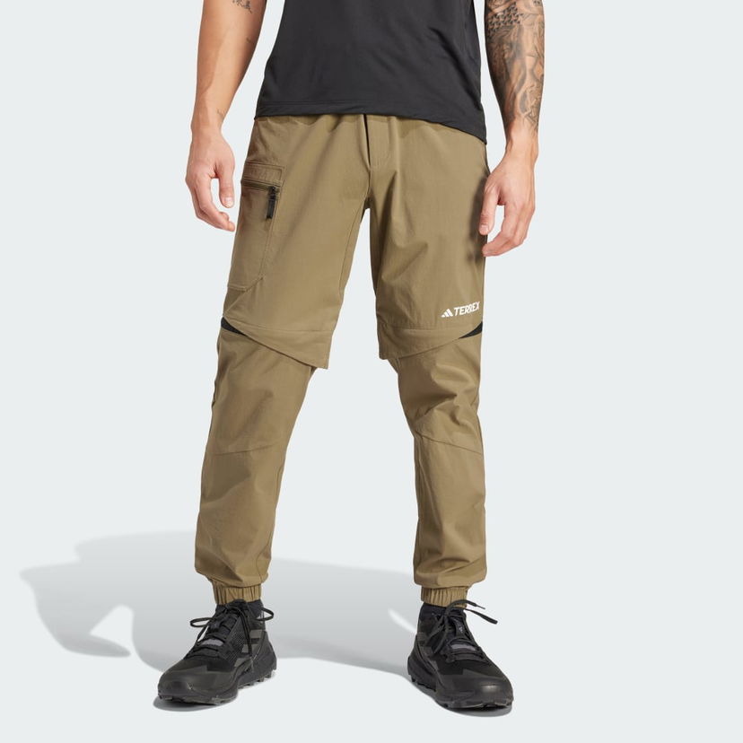 Byxor och jeans adidas Performance adidas TERREX Terrex Utilitas Hiking Zip-Off Beige | IQ3505
