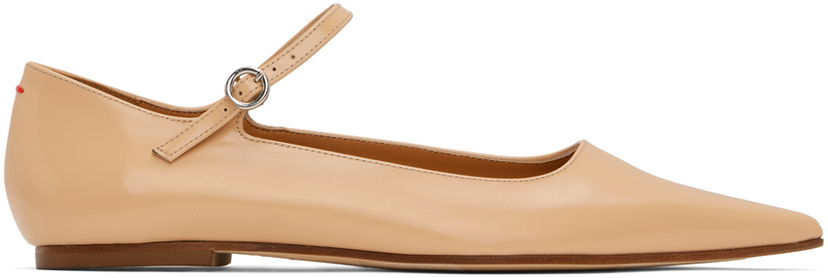 Kläder Aeyde Aeyde Cleo Ballerina Flats Beige | A11-FL-SNDP8 FL131-FW24-960-028