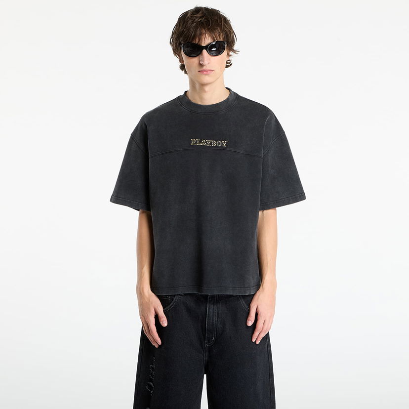 T-shirt Footshop Playboy x FTSHP Washed Tee UNISEX Washed Black Svart | FTSHP_505