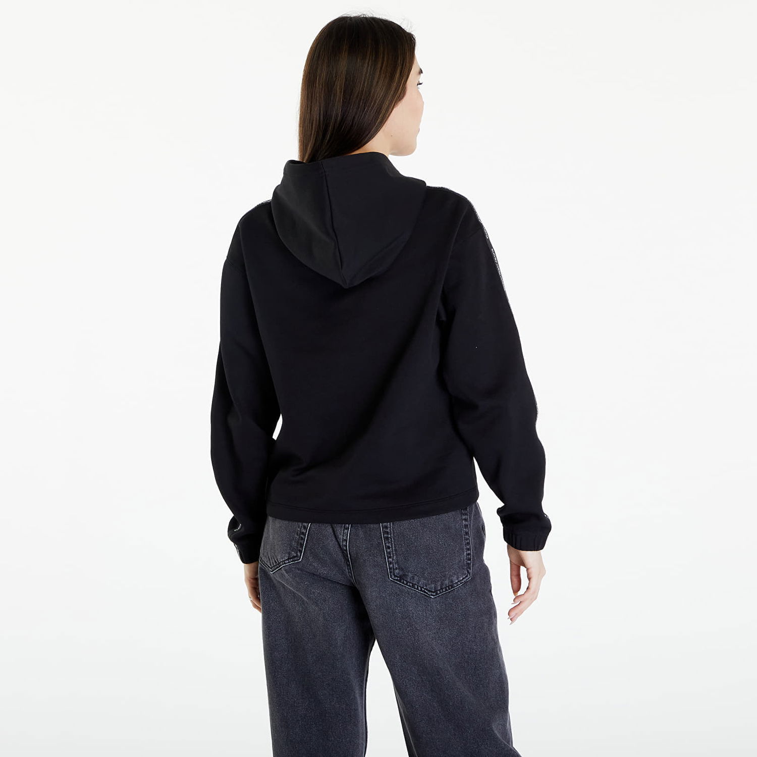 Sweatshirt CALVIN KLEIN Logo Elastic Hoodie Svart | J20J223078 BEH, 1