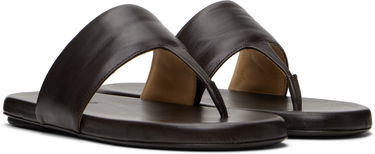 Tillbehör Marsèll Marsèll Spanciata Leather Thong Sandals Brun | MW7986 P017, 3