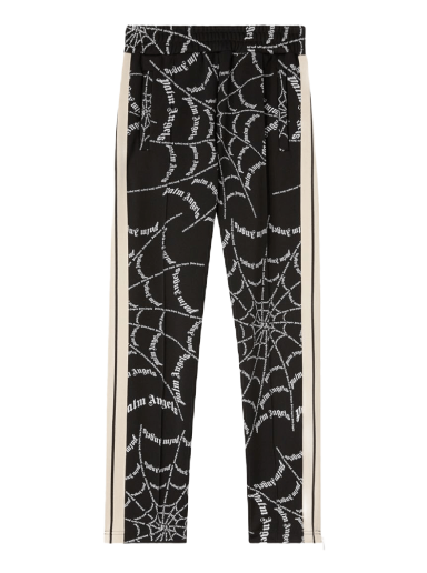 Byxor Palm Angels Spider Web Classic Track Pant Svart | PMCJ001F22FAB0061003