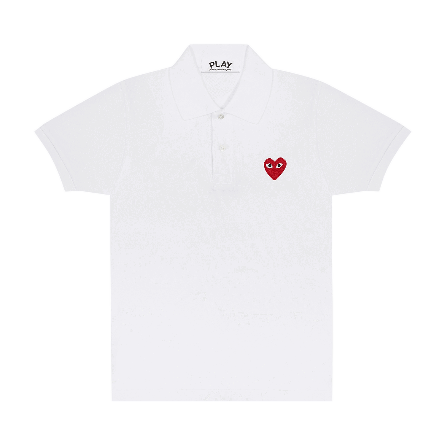 Polotröja Comme des Garçons Play Heart Polo Tee Vit | AZ T006 051 5, 0