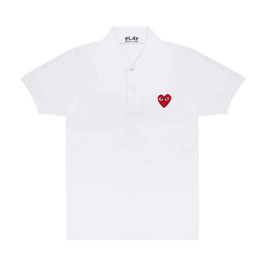 Polotröja Comme des Garçons Play Heart Polo Tee Vit | AZ T006 051 5, 0