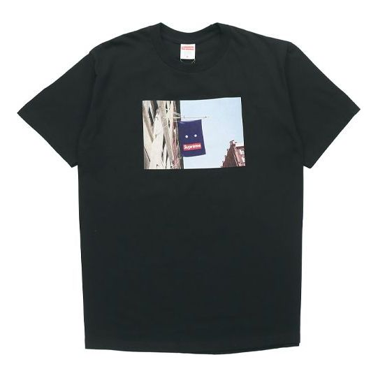 T-shirt Supreme Week 1 Banner Graphic Short Sleeve T-Shirt Svart | SUP-FW19-222