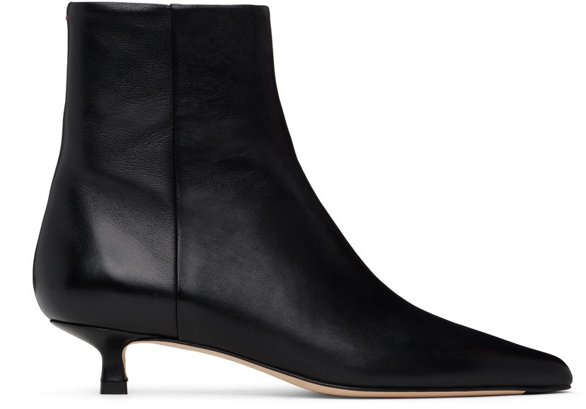Kläder Aeyde Aeyde Sofie Leather Ankle Boots Svart | A11-AB-RMAP35KT-0122-800-007