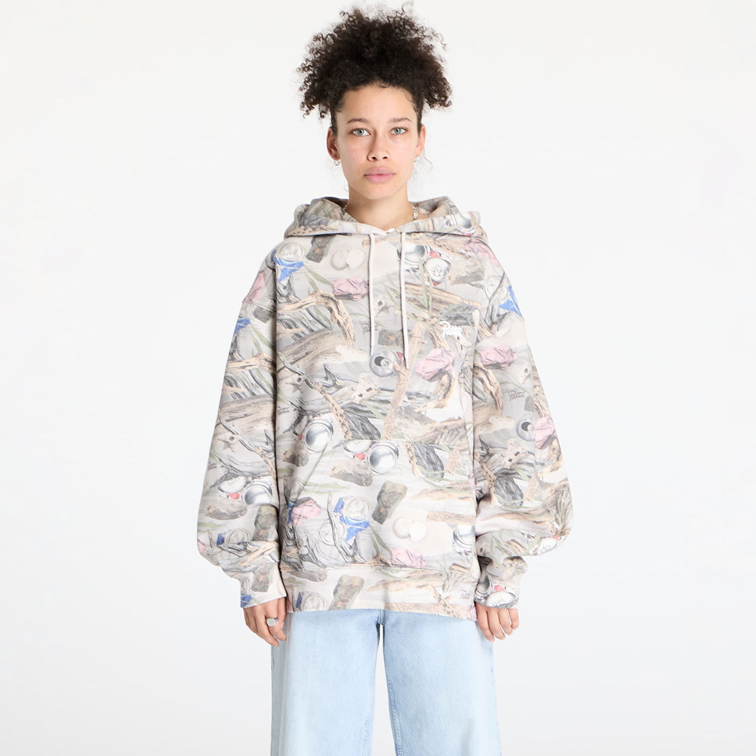 Sweatshirt Patta Patta Beach Print Boxy Hoodie Flerfärgad | POC-SS25-2050-325-0020-084, 1