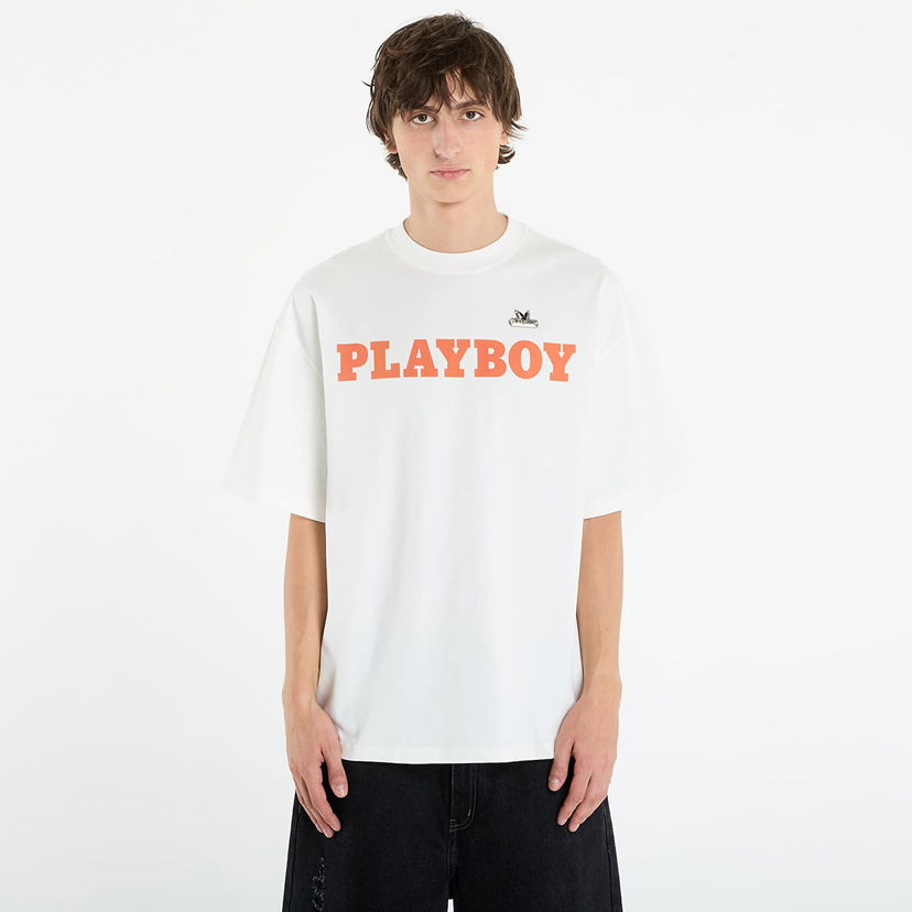 T-shirt Footshop Playboy x FTSHP Babe T-Shirt UNISEX Off-White Vit | FTSHP_528