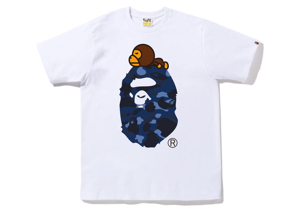 T-shirt BAPE Color Camo Milo On Big Ape Tee Vit | 2I80-110-005, 0