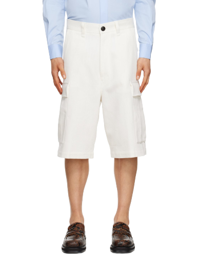 Shorts AMI Cargo Pocket Shorts Vit | HSO400.CO0011