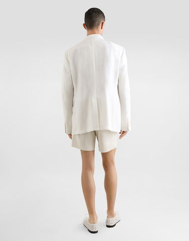 Jacka Dolce & Gabbana Dolce & Gabbana Single-Breasted Linen Jacket Vit | G2QS6TFU4MCW0111, 2