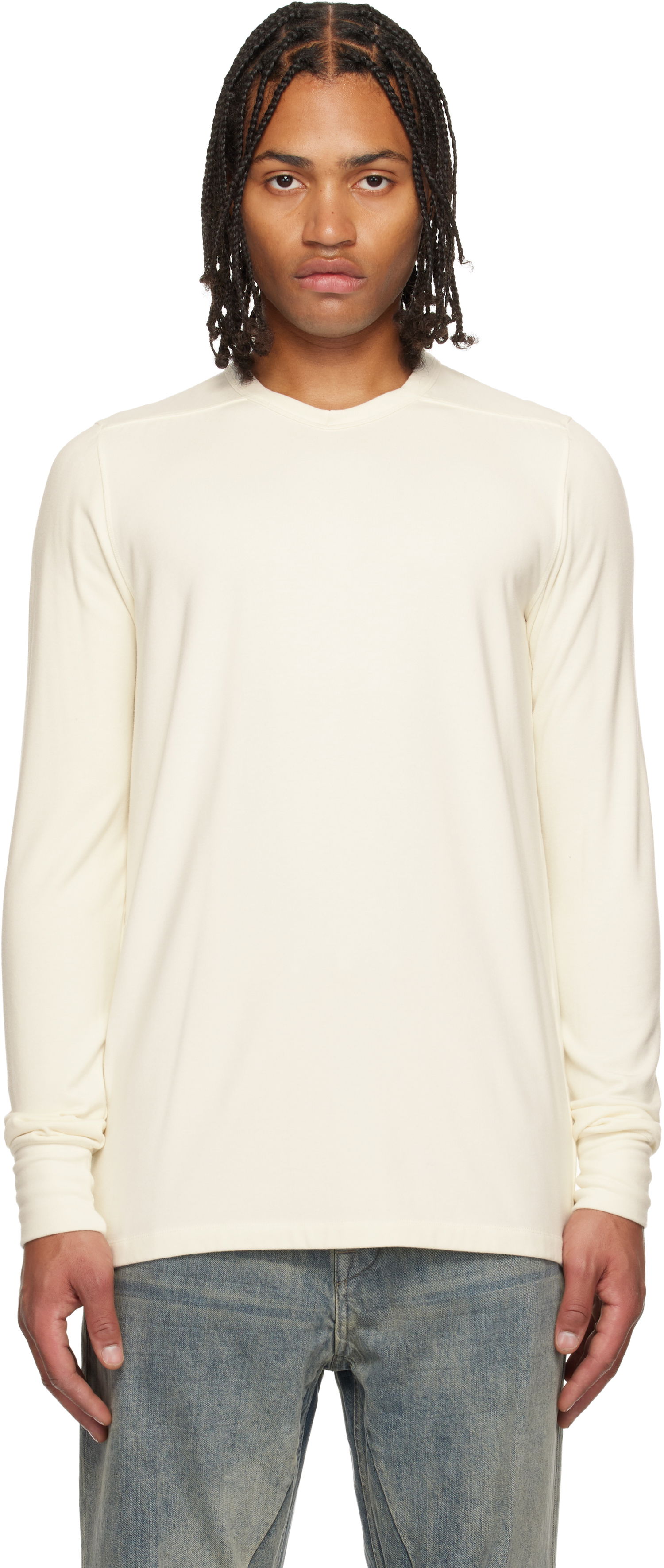 T-shirt Rick Owens Concordians Thermal T-shirt Vit | RR02E1225 JPT, 0