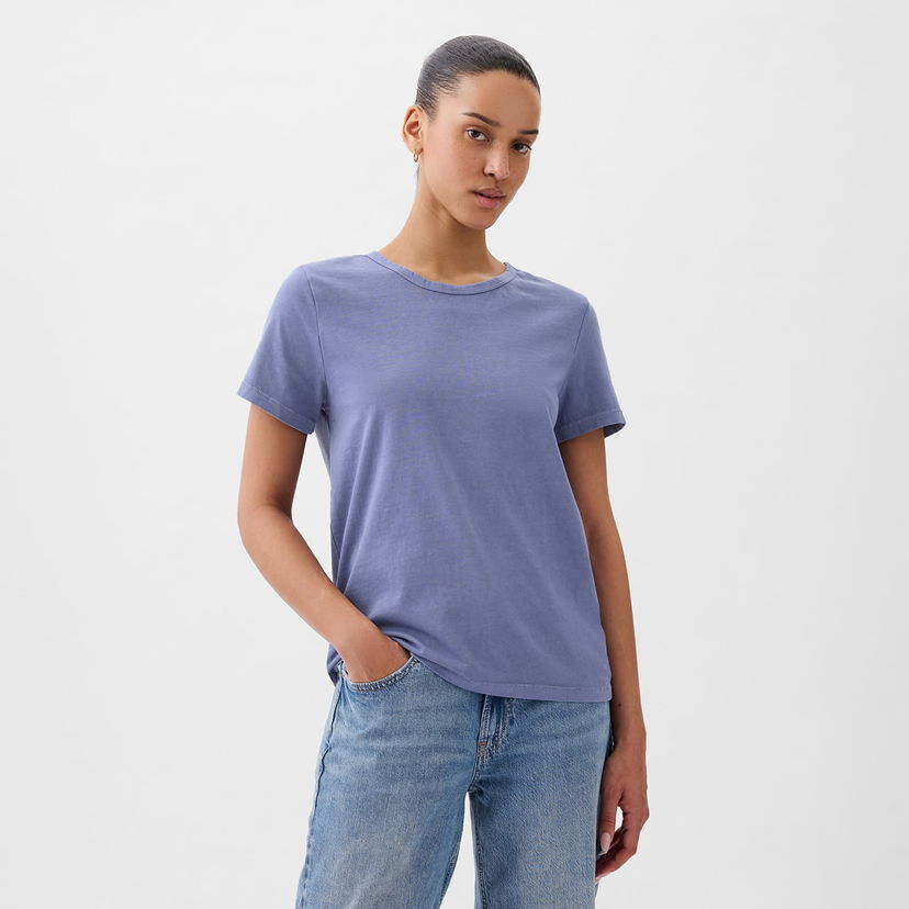 T-shirt GAP Crewneck Tee Larkspur Purpur | 795346-85