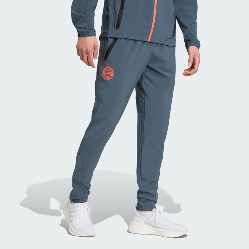 Träningsbyxor adidas Performance FC Bayern Tiro 25 Competition Travel Pants Grå | JV5344
