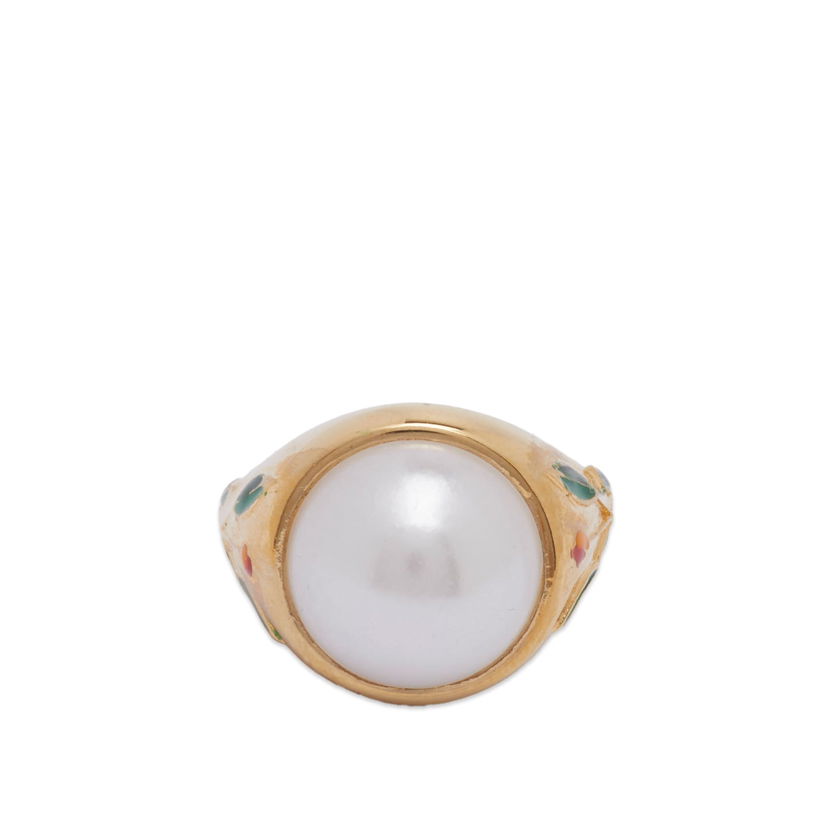 Ringa Casablanca Pearl Signet Ring Beige | JW-088-01