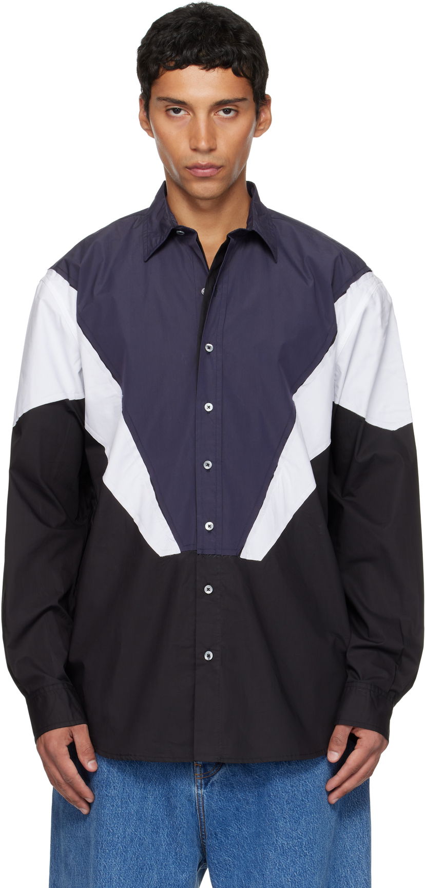 Skjorta VETEMENTS Vetements Tracksuit Panel Shirt Flerfärgad | UH76SH860BN