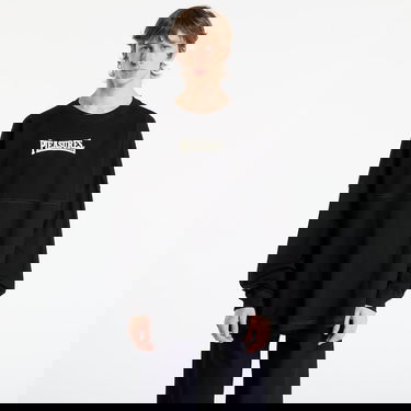 T-shirt Pleasures Bulldog Heavyweight Long Sleeve Svart | P25F039-BLACK, 0