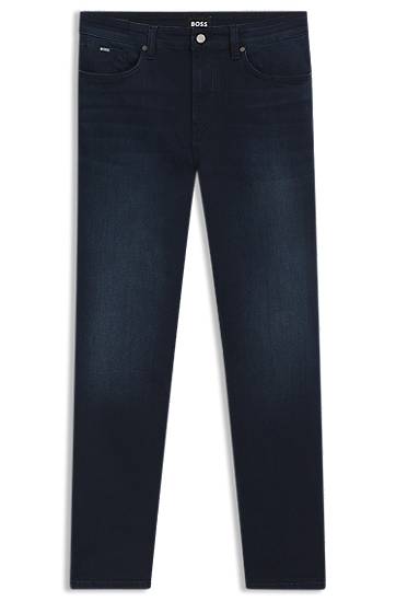 Jeans BOSS BOSS Delaware Slim-Fit Stretch Denim Jeans Mörkblå | 50544927