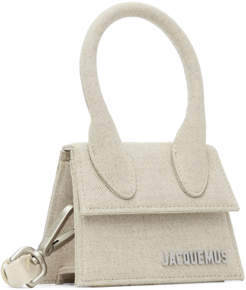 Handväska Jacquemus Le Papier Le Chiquito Mini Top Handle Bag Beige | 22H216BA001-3071, 1