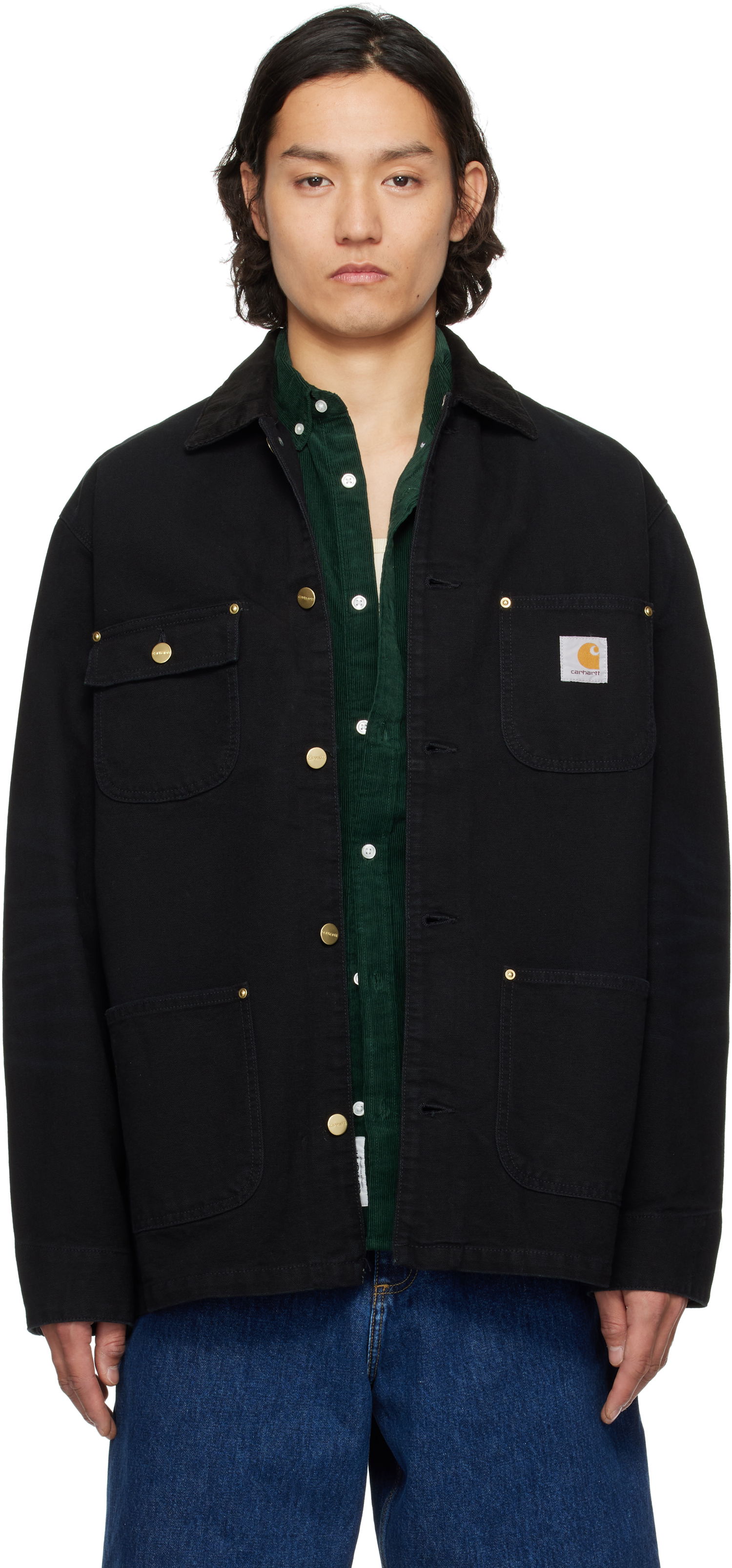 Jacka Carhartt WIP Chore Coat Svart | I035281, 0