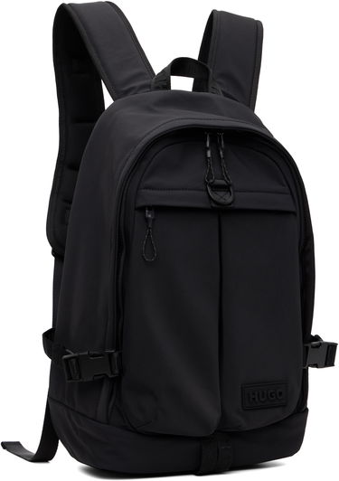 Ryggsäck BOSS Hugo Logo Patch Backpack Svart | 50551814, 1