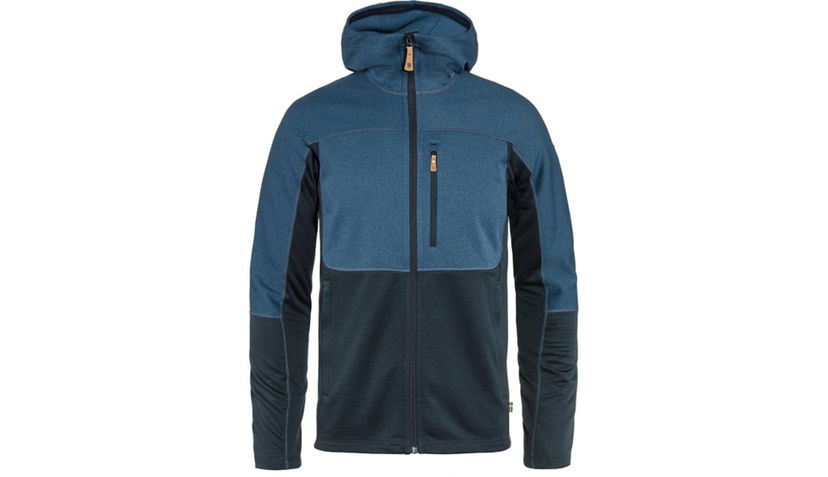 Sweatshirt FJÄLLRÄVEN Abisko Trail Fleece M Hooded Jacket Blå | F82257-534-555