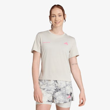 T-shirt adidas Performance Own The Run Melange Running T-Shirt Beige | JN9606, 1