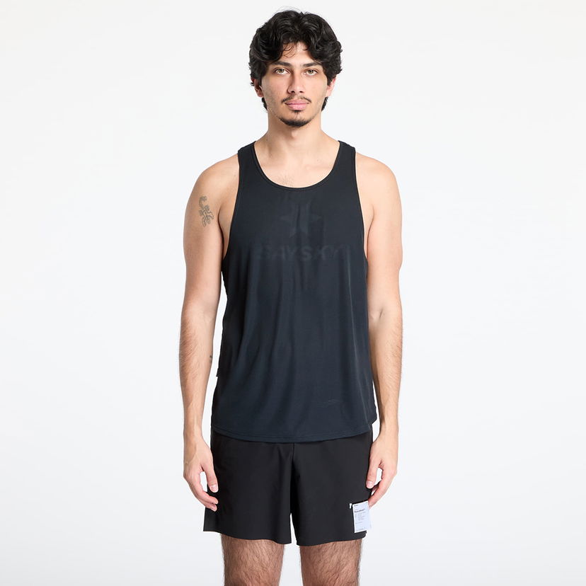Linne Saysky SAYSKY Logo Flow Singlet Top Svart | XMRSI61C902