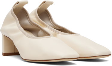 Skovård Aeyde Aeyde Narissa Ruched Block Heels Vit | A11-PU0600001002-225, 3