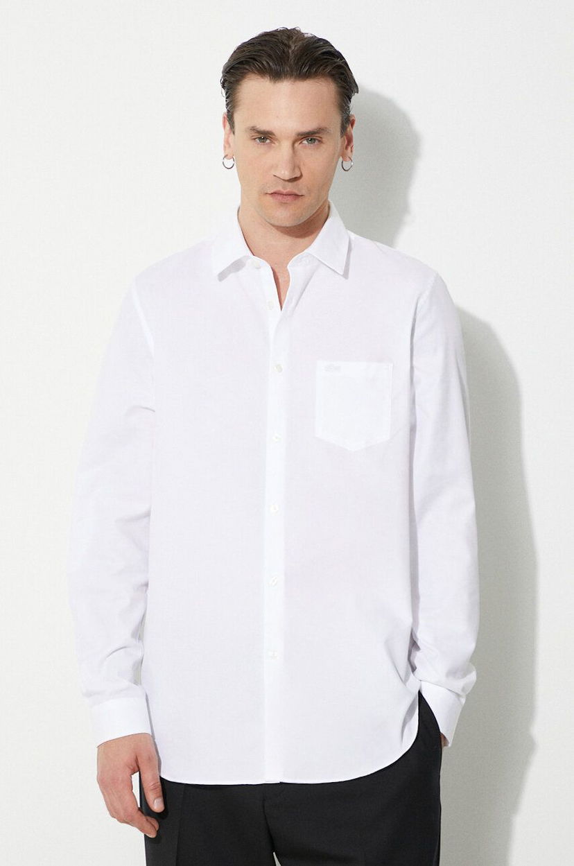 Skjorta Lacoste Lacoste Regular Fit Shirt with Classic Collar Vit | CH8522