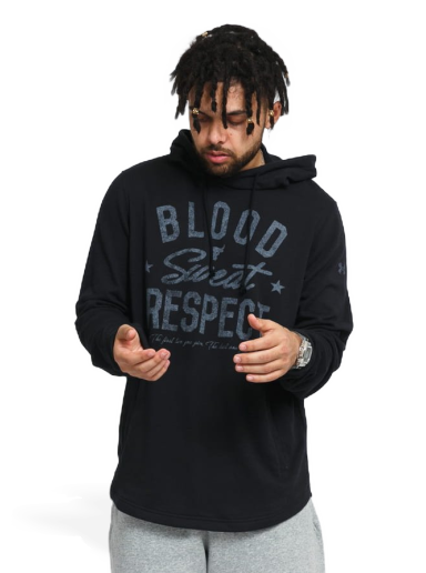 Sweatshirt Under Armour Project Rock Terry BSR Hoodie Svart | 1361748-001