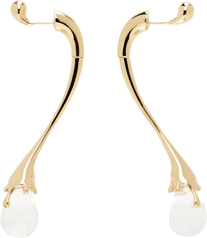 Örhängen Bottega Veneta Drop Earrings With Gold Tone Finish Metallisk | 815299 V0GDM