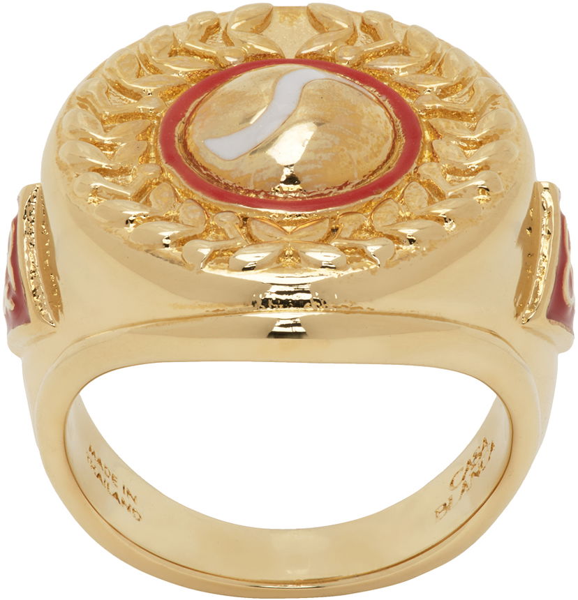Ringa Casablanca Sports Medallion Ring Beige | JW-174-01
