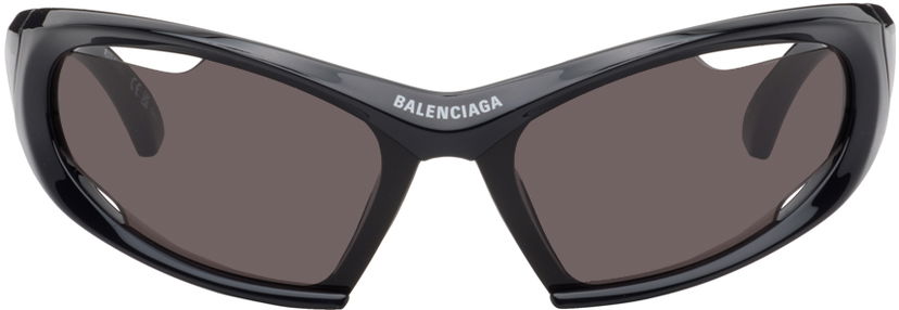 Solglasögon Balenciaga Dynamo Rectangle Sunglasses Svart | BB0318S-001
