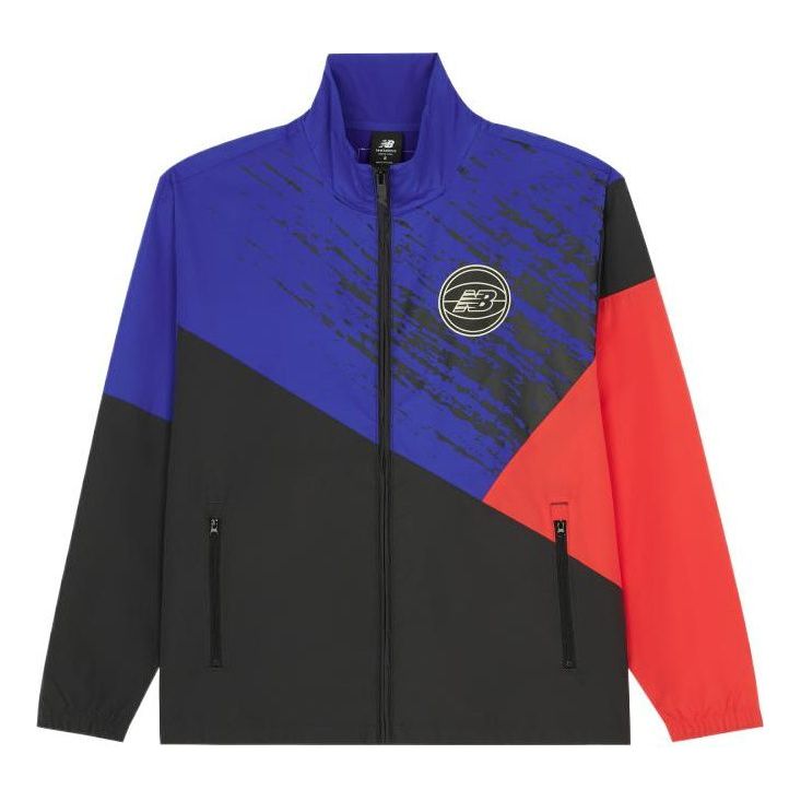 Vindjacka New Balance Hoops Merged Eras Wind Jacket Blå | MJ21590-PHM